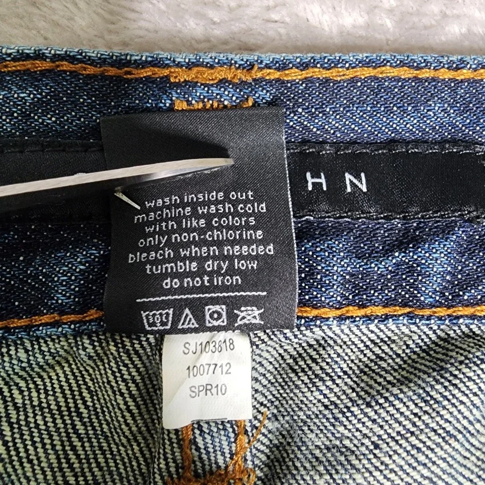 Sean John Men's Jeans 34x34 Straight 100% Cotton Denim Y2K Street Wear Distress